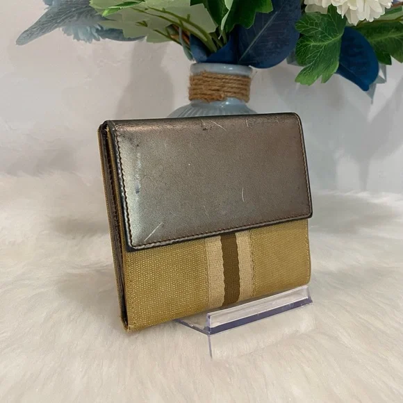 GUCCI Jackie Gold/Metallic Compact Wallet - Picture 5 of 15